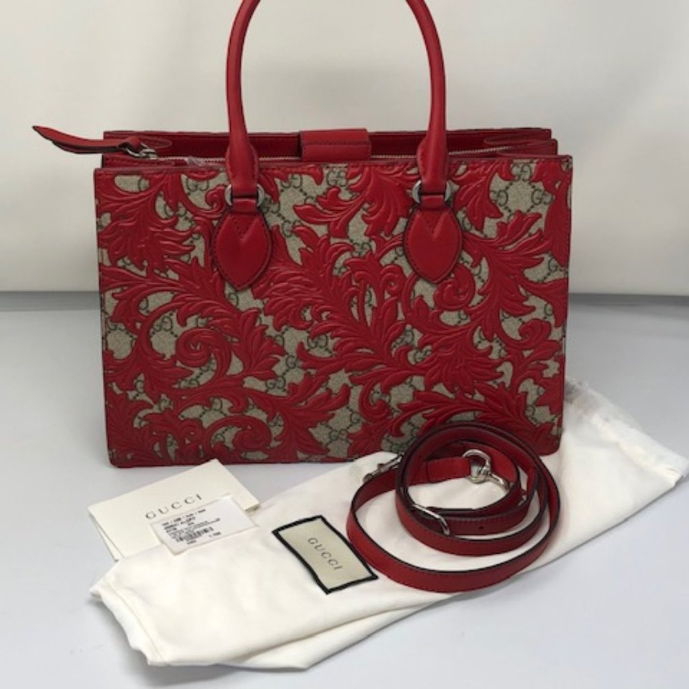 Gucci Red Arabesque Bag
